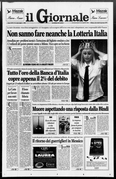 Il giornale : quotidiano del mattino